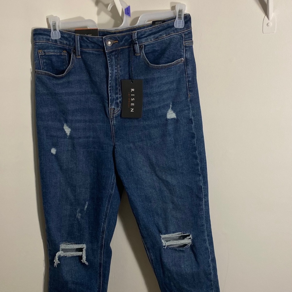 distressed jeans